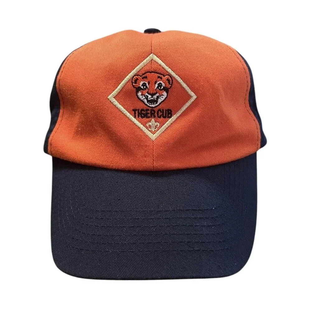 Tiger Cubs Boy Scouts‎ Hat Badge Logo M/L Size Adjustable Cub Scouts